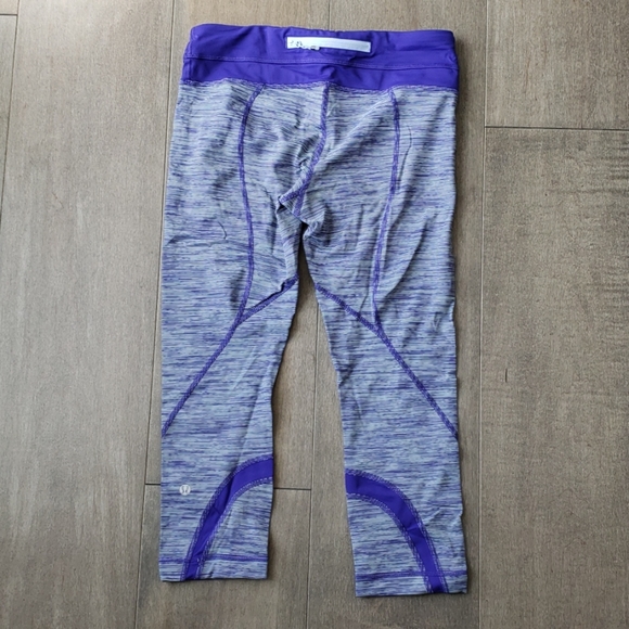 Lululemon Run Inspire Cropped Leggings - size 6 - Picture 2 of 4